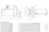 Starter 12 V 1,4 kW AS-PL S5553(MITSUBISHI) Bild Starter 12 V 1,4 kW AS-PL S5553(MITSUBISHI)