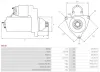 Starter 12 V 2 kW AS-PL S6140 Bild Starter 12 V 2 kW AS-PL S6140