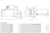 Starter 12 V 2 kW AS-PL S6465(DENSO) Bild Starter 12 V 2 kW AS-PL S6465(DENSO)