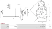 Starter 12 V 1 kW AS-PL S6528PR