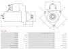 Starter 12 V 1 kW AS-PL S9011SR Bild Starter 12 V 1 kW AS-PL S9011SR