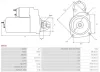 Starter 12 V 2,2 kW AS-PL S9033 Bild Starter 12 V 2,2 kW AS-PL S9033