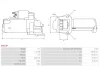 Starter 12 V 1,4 kW AS-PL S9514P Bild Starter 12 V 1,4 kW AS-PL S9514P