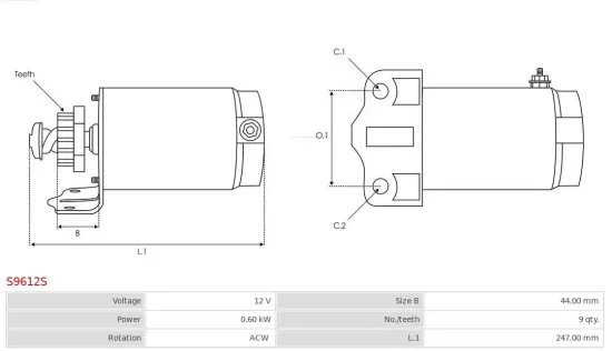 Generator 12 V AS-PL A6413S Bild Generator 12 V AS-PL A6413S