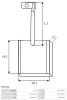 Kohlebürste, Starter 12 V AS-PL SB3004 Bild Kohlebürste, Starter 12 V AS-PL SB3004