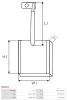Kohlebürste, Starter 12 V AS-PL SB5023 Bild Kohlebürste, Starter 12 V AS-PL SB5023