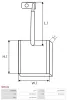 Kohlebürste, Starter 12 V AS-PL SB5034 Bild Kohlebürste, Starter 12 V AS-PL SB5034
