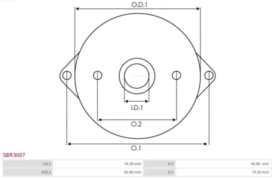 Starterdeckel, Vergaser AS-PL SBR3007 Bild Starterdeckel, Vergaser AS-PL SBR3007