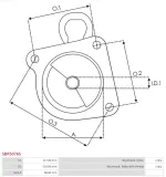 Starter 12 V 0,8 kW AS-PL S6319S