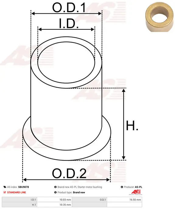 Generator 12 V AS-PL A6047(DENSO)