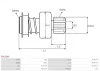 Freilaufgetriebe, Starter AS-PL SD0136P Bild Freilaufgetriebe, Starter AS-PL SD0136P