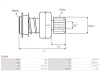 Freilaufgetriebe, Starter AS-PL SD1002 Bild Freilaufgetriebe, Starter AS-PL SD1002