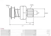 Freilaufgetriebe, Starter AS-PL SD3061 Bild Freilaufgetriebe, Starter AS-PL SD3061