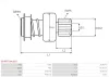 Freilaufgetriebe, Starter AS-PL SD3077(VALEO) Bild Freilaufgetriebe, Starter AS-PL SD3077(VALEO)