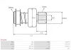 Freilaufgetriebe, Starter AS-PL SD3114S Bild Freilaufgetriebe, Starter AS-PL SD3114S