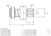 Freilaufgetriebe, Starter AS-PL SD3133(VALEO) Bild Freilaufgetriebe, Starter AS-PL SD3133(VALEO)