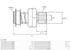 Freilaufgetriebe, Starter AS-PL SD3189P Bild Freilaufgetriebe, Starter AS-PL SD3189P