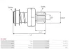 Freilaufgetriebe, Starter AS-PL SD3199P Bild Freilaufgetriebe, Starter AS-PL SD3199P