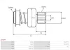 Freilaufgetriebe, Starter AS-PL SD6044 Bild Freilaufgetriebe, Starter AS-PL SD6044