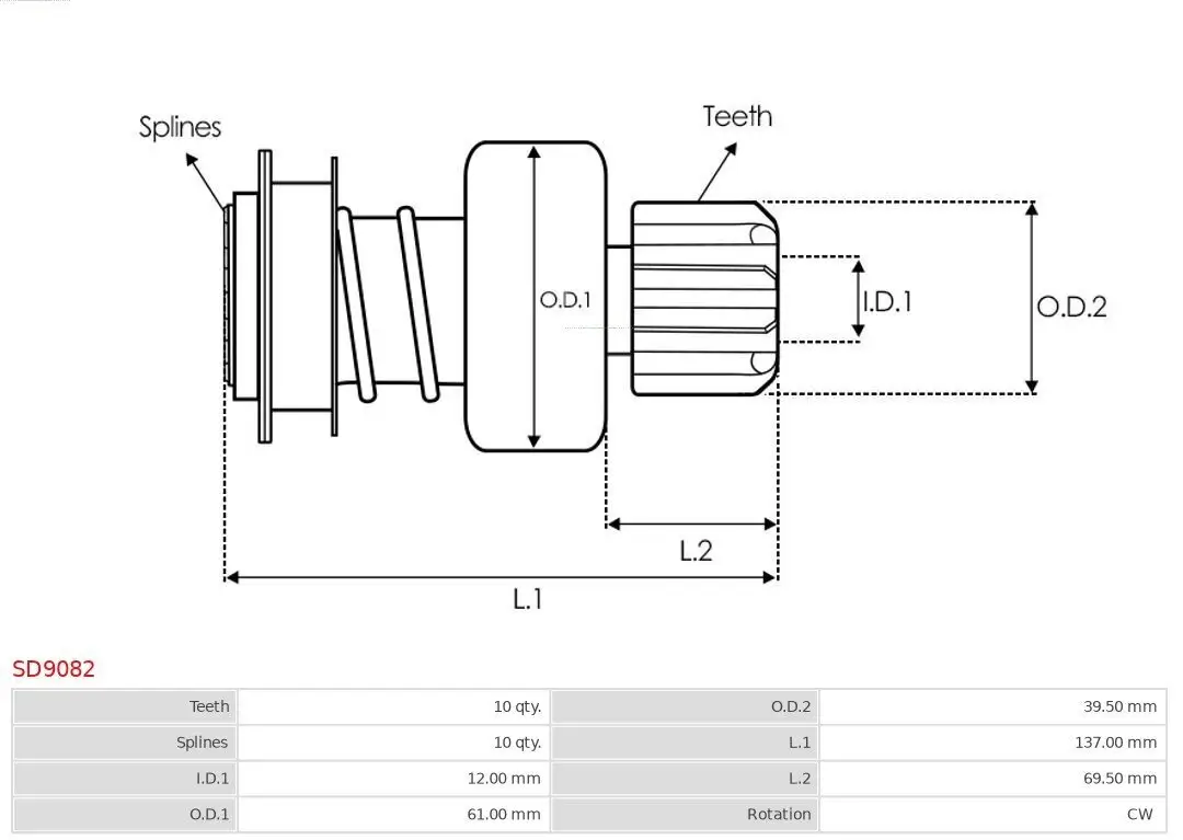 Generator 12 V AS-PL A0142(P-INA)