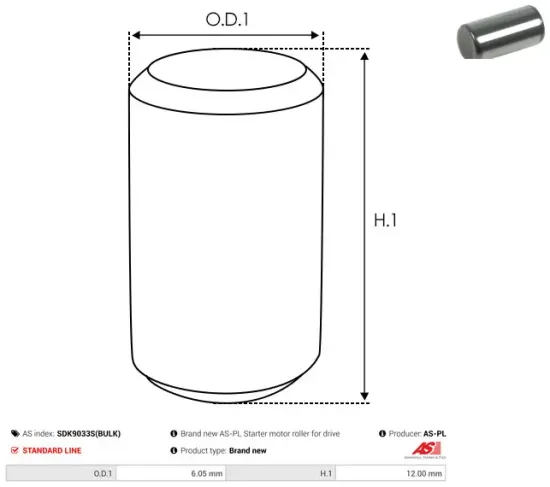 Starter 12 V 1,6 kW AS-PL S6583S Bild Starter 12 V 1,6 kW AS-PL S6583S