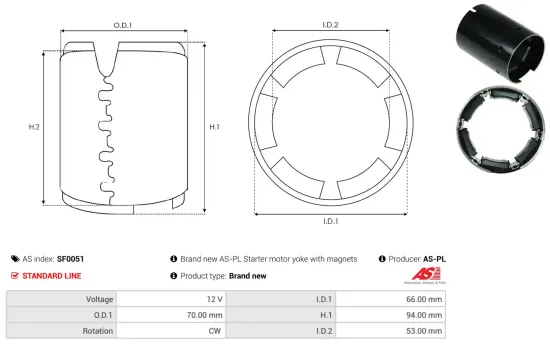 Generator 12 V AS-PL A5226 Bild Generator 12 V AS-PL A5226
