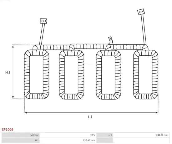Starter 12 V 1 kW AS-PL S6215(DENSO) Bild Starter 12 V 1 kW AS-PL S6215(DENSO)