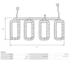 Erregerwicklung, Starter 12 V 1,8 kW AS-PL SF3002 Bild Erregerwicklung, Starter 12 V 1,8 kW AS-PL SF3002