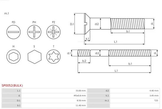 Reparatursatz, Generator AS-PL SP0052(BULK) Bild Reparatursatz, Generator AS-PL SP0052(BULK)