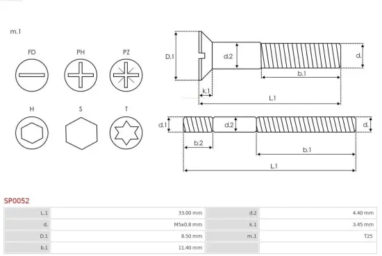 Reparatursatz, Generator AS-PL SP0052 Bild Reparatursatz, Generator AS-PL SP0052