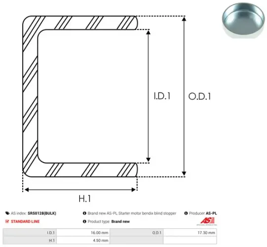 Generator 12 V AS-PL A3356S Bild Generator 12 V AS-PL A3356S