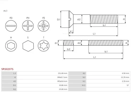 Reparatursatz, Generator AS-PL SRS0207S Bild Reparatursatz, Generator AS-PL SRS0207S