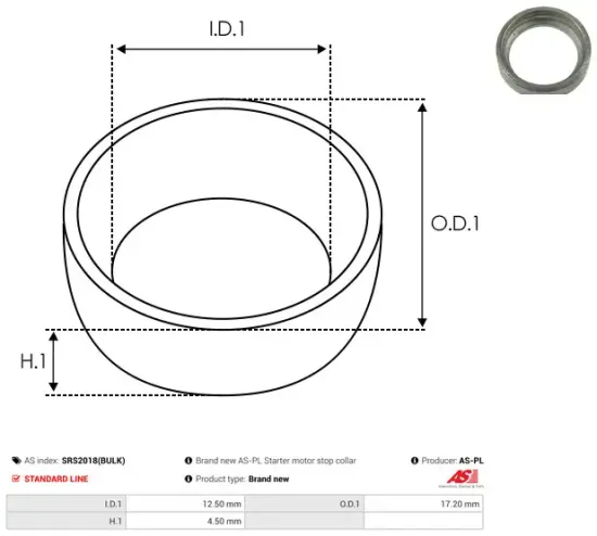 Generator 12 V AS-PL A6326S Bild Generator 12 V AS-PL A6326S