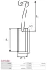 Kohlebürste, Generator 12 V AS-PL SVX7(BULK) Bild Kohlebürste, Generator 12 V AS-PL SVX7(BULK)