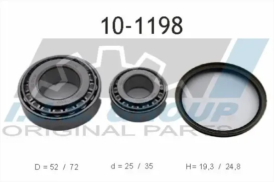 Radlagersatz Hinterachse links rechts IJS GROUP 10-1198 Bild Radlagersatz Hinterachse links rechts IJS GROUP 10-1198