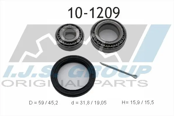 Radlagersatz Vorderachse IJS GROUP 10-1209