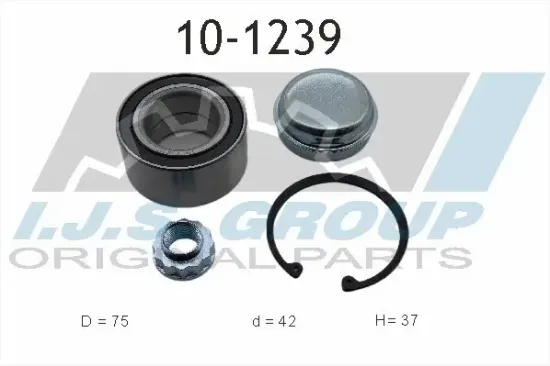 Radlagersatz Vorderachse links rechts IJS GROUP 10-1239 Bild Radlagersatz Vorderachse links rechts IJS GROUP 10-1239