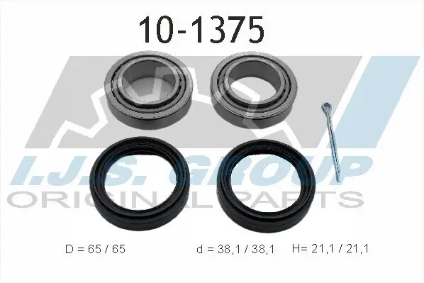 Radlagersatz Vorderachse links rechts IJS GROUP 10-1375