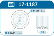 Riemenscheibe, Kurbelwelle IJS GROUP 17-1187