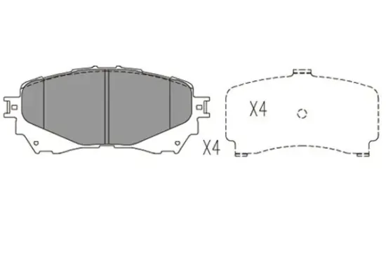 Bremsbelagsatz, Scheibenbremse Vorderachse RED-LINE 27MZ045 Bild Bremsbelagsatz, Scheibenbremse Vorderachse RED-LINE 27MZ045