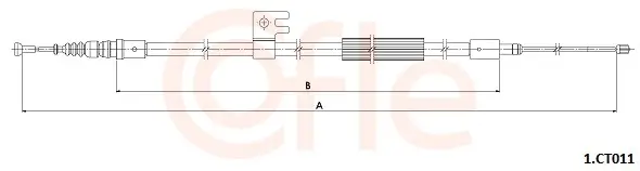 Seilzug, Feststellbremse hinten links hinten rechts COFLE 92.1.CT011