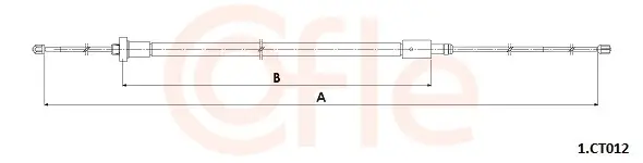 Seilzug, Feststellbremse hinten rechts hinten links COFLE 92.1.CT012