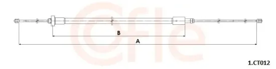 Seilzug, Feststellbremse hinten rechts hinten links COFLE 92.1.CT012 Bild Seilzug, Feststellbremse hinten rechts hinten links COFLE 92.1.CT012