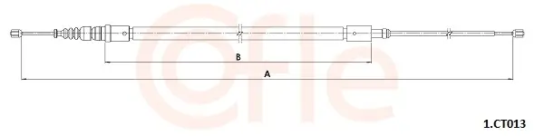 Seilzug, Feststellbremse hinten rechts hinten links COFLE 92.1.CT013