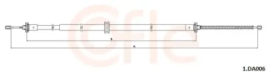 Seilzug, Feststellbremse hinten links hinten rechts COFLE 92.1.DA006 Bild Seilzug, Feststellbremse hinten links hinten rechts COFLE 92.1.DA006