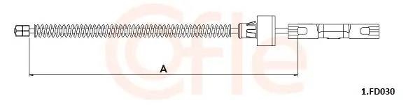 Seilzug, Feststellbremse hinten links hinten rechts COFLE 92.1.FD030