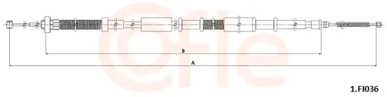 Seilzug, Feststellbremse hinten links COFLE 92.1.FI036 Bild Seilzug, Feststellbremse hinten links COFLE 92.1.FI036