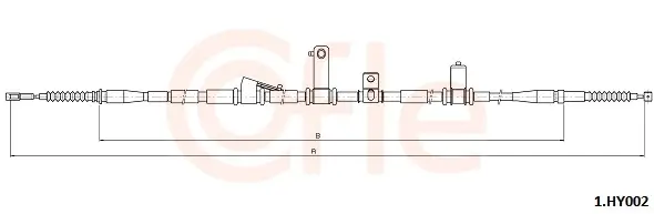 Seilzug, Feststellbremse hinten links COFLE 1.HY002