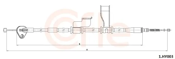 Seilzug, Feststellbremse hinten links COFLE 1.HY003