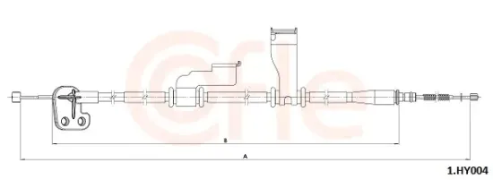 Seilzug, Feststellbremse hinten rechts COFLE 1.HY004 Bild Seilzug, Feststellbremse hinten rechts COFLE 1.HY004